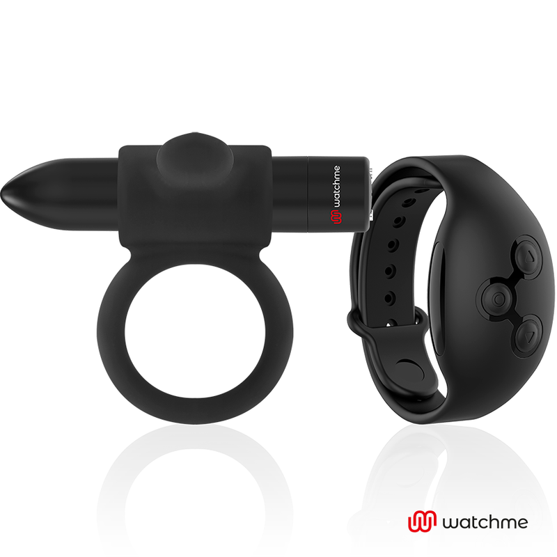 Black&Silver Cameron Remote Control Cockring WatchMe