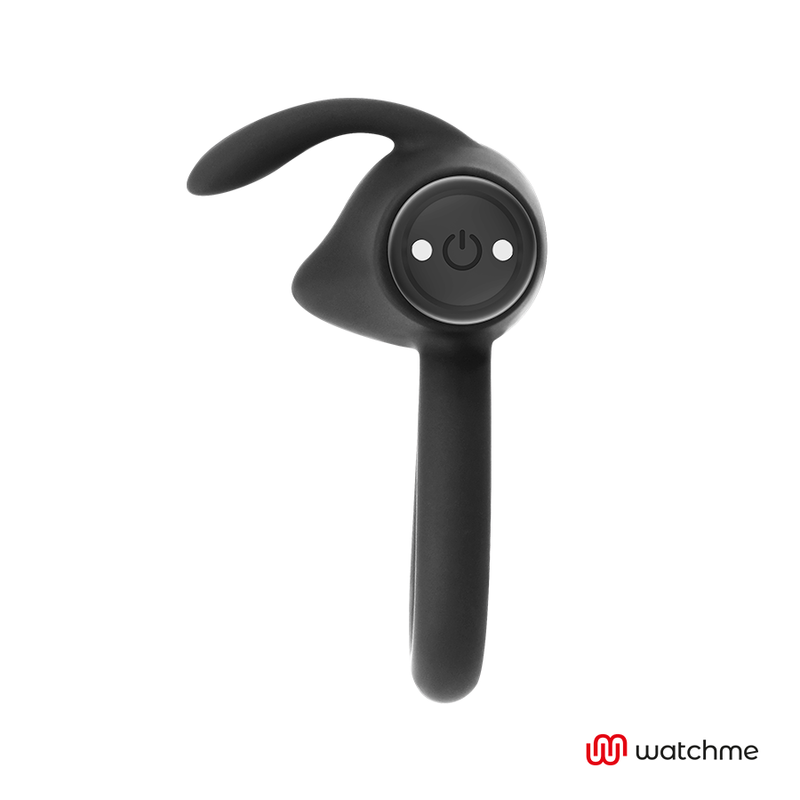 Black&Silver Agron Remote Control Cockring WatchMe
