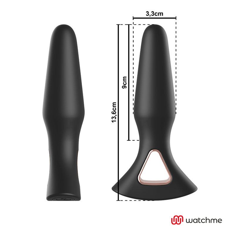 Plug Anal Control Remoto Watchme - Silicona Médica con 7 Modos de Vibración