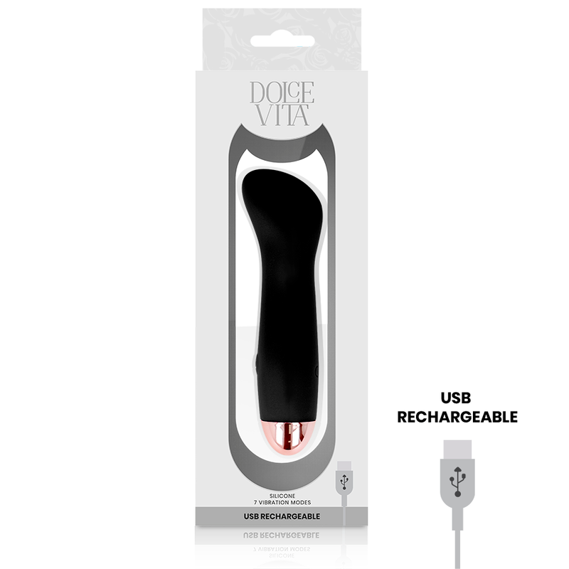Dolce Vita Vibrador Recargable One Negro 10 Velocidades