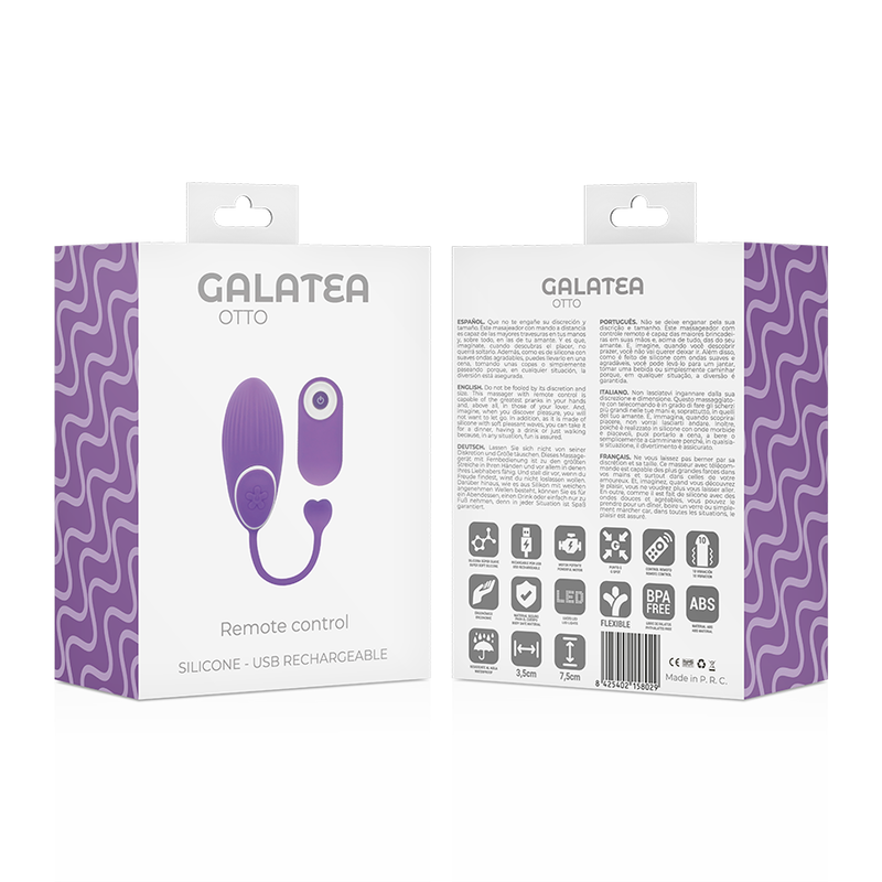 Galatea Remote Control Otto Click&Play - Vibrador con Mando a Distancia