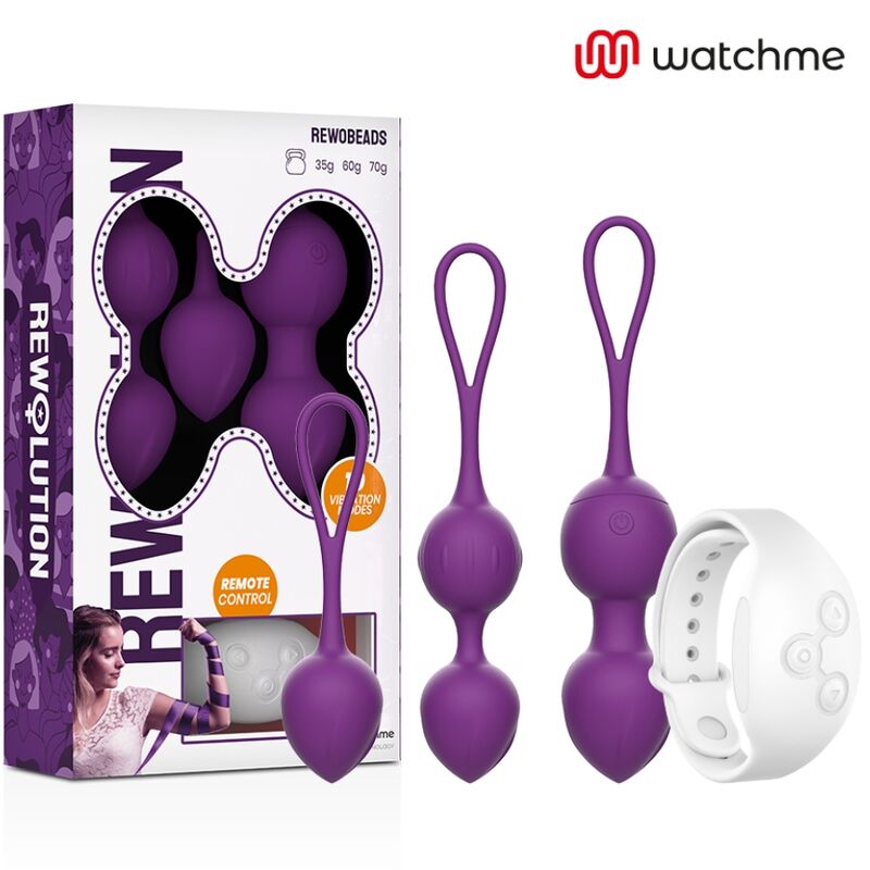 Rewolution Rewobeads - Bolas Vibrantes con Control Remoto y Tecnología WatchMe