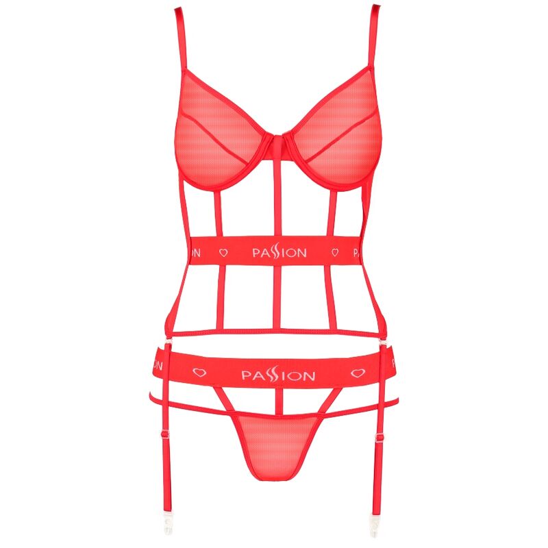 Passion Kyouka Corset Rojo L/XL - Lingerie Fetish de Diseño Sexy