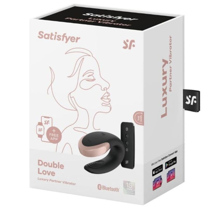 Satisfyer Double Love Luxury - Vibrador para Parejas con Control Remoto Bluetooth