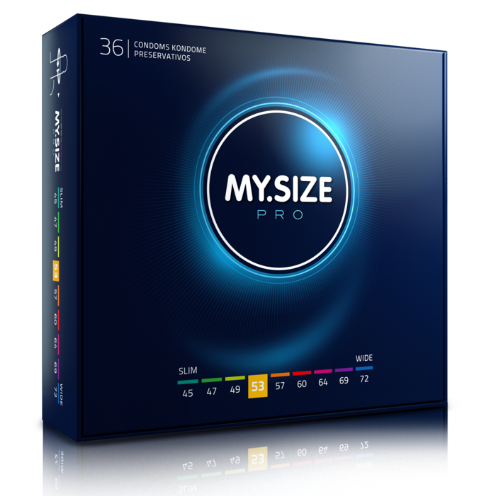 My Size Pro Condones 53mm - Pack 36 Unidades Látex Ultrafino