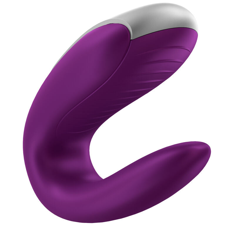 Satisfyer Double Fun Partner Vibrator Purple - Vibrador para Parejas con Control Remoto