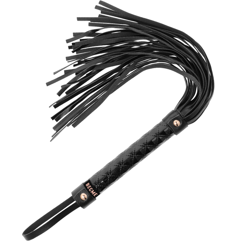 BEGME Black Edition Vegan Leather Flogger - Látigo BDSM de Cuero Vegano