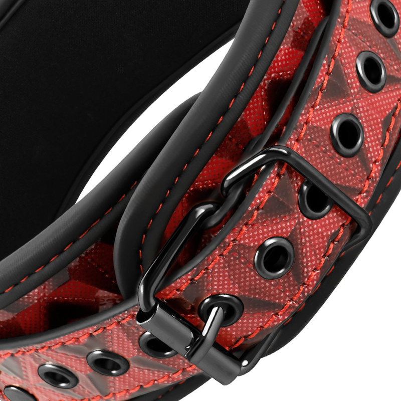 Collar BEGME Red Edition con Pinzas de Pezones y Forro de Neopreno