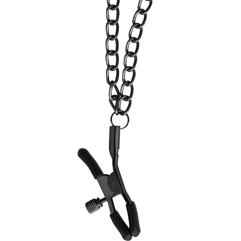 Collar BEGME Red Edition con Pinzas de Pezones y Forro de Neopreno