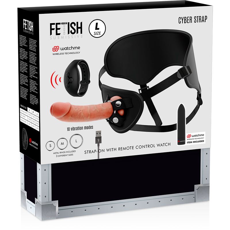 Fetish Submissive Cyber Strap - Arnés con Dildo y Control Remoto