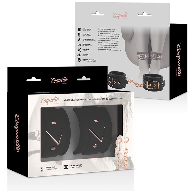 Coquette Chic Desire - Esposas de Tobillo con Forro de Neopreno