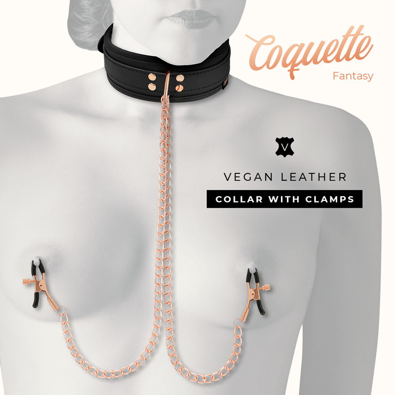 Coquette Fantasy Collar con Pinzas Pezones