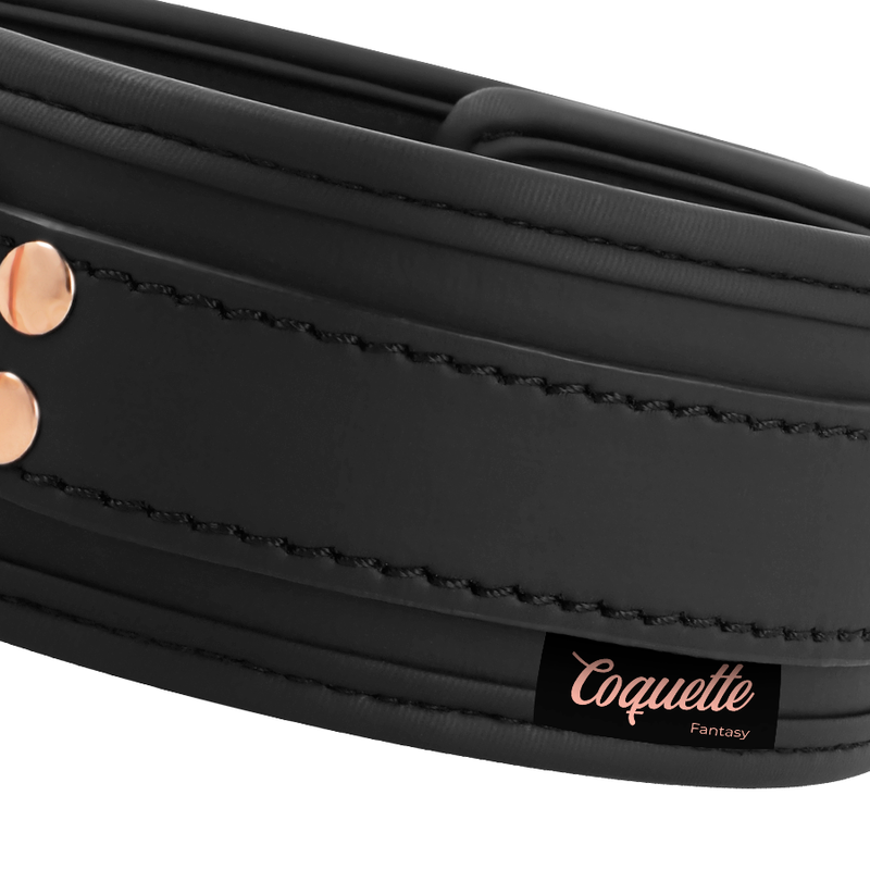 Coquette Chic Desire - Collar de Cuero Vegano con Forro de Neopreno