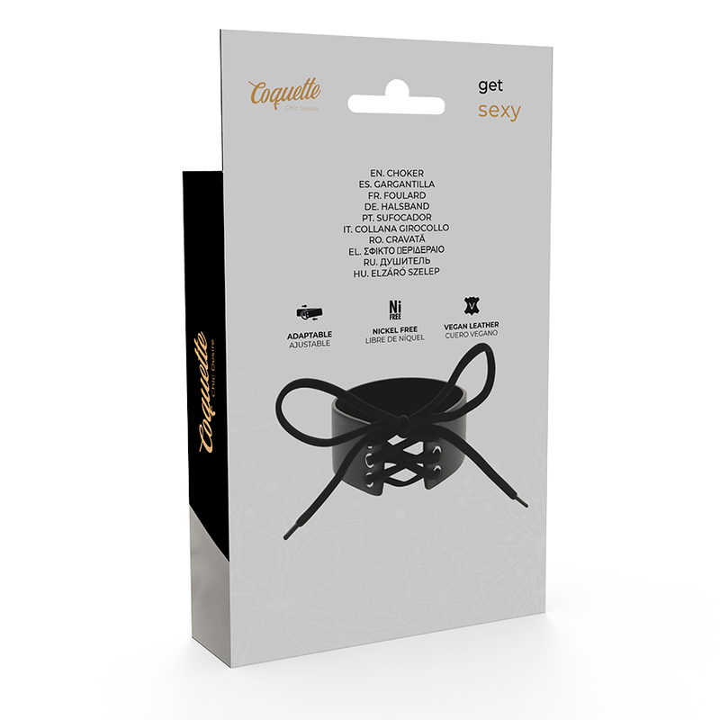 Coquette Chic Desire - Choker de Cuero Vegano
