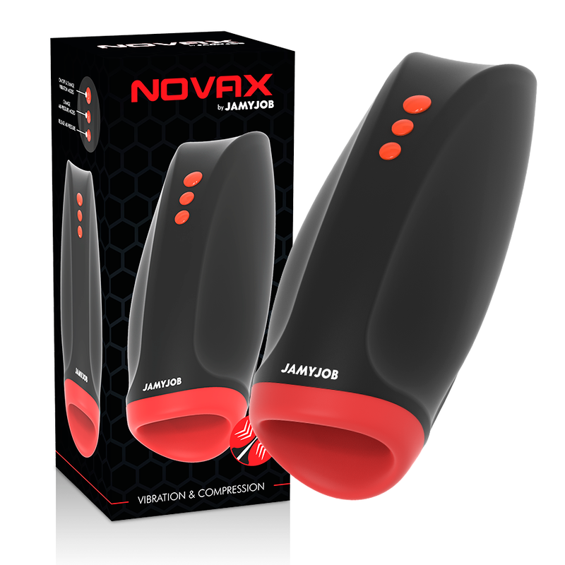 JAMYJOB NOVAX - Masturbador con Vibración y Compresión