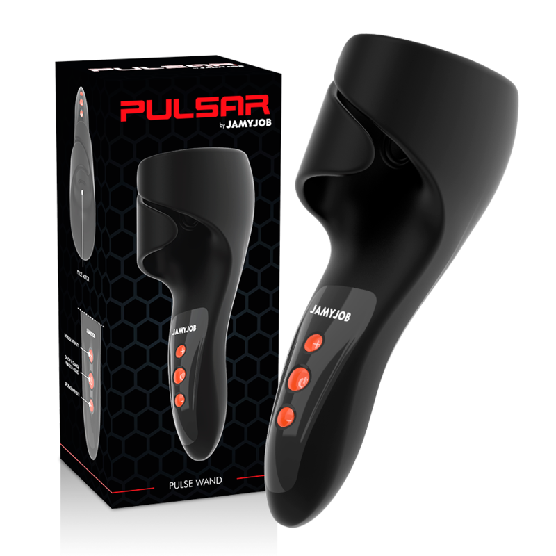 JAMYJOB PULSAR - Masturbador con 30 Modos de Vibración y Estimulador de Glande