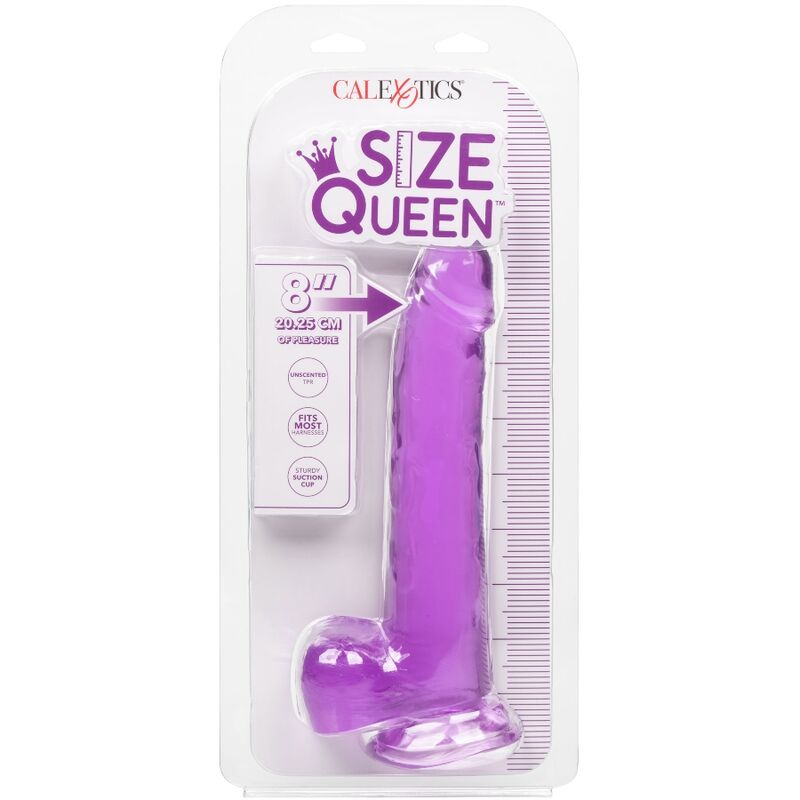 CalExotics Size Queen Dildo Purple 20.3 cm