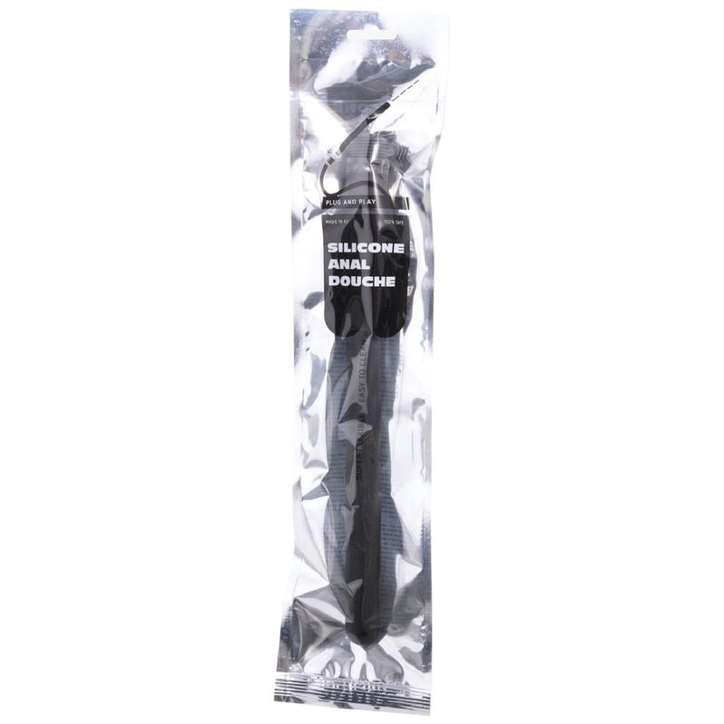 All Black Shower Anal Silicone Sistema Stopper 27 cm