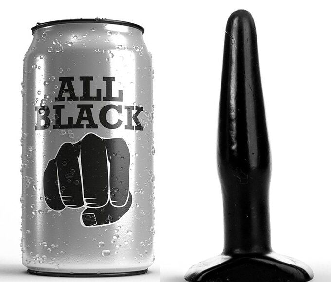 All Black Plug Negro 11 cm - Plug Anal Compacto