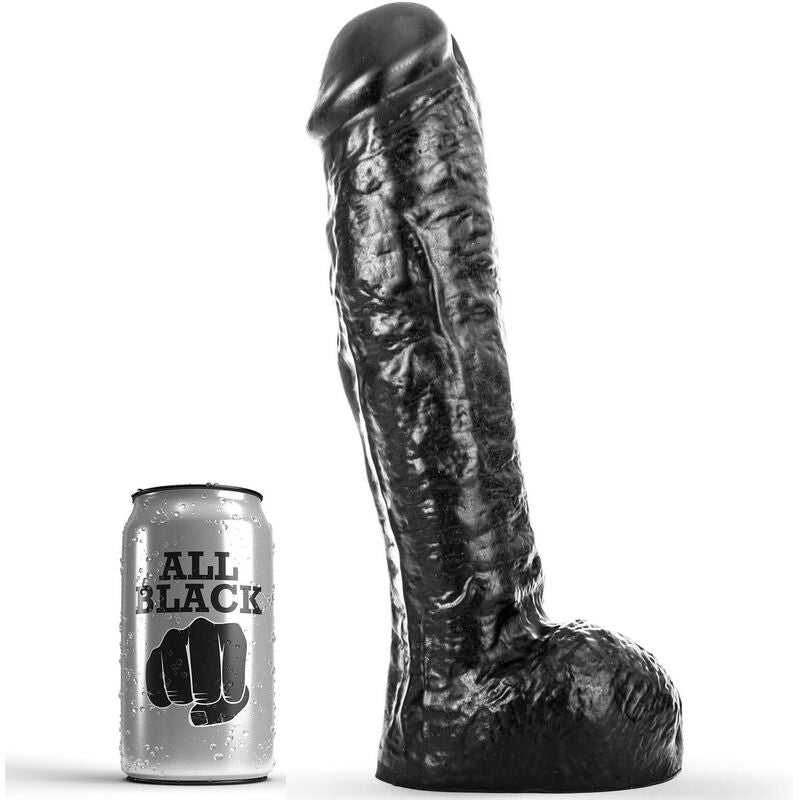 All Black Dong 29 cm - Dildo de Diseño Clásico