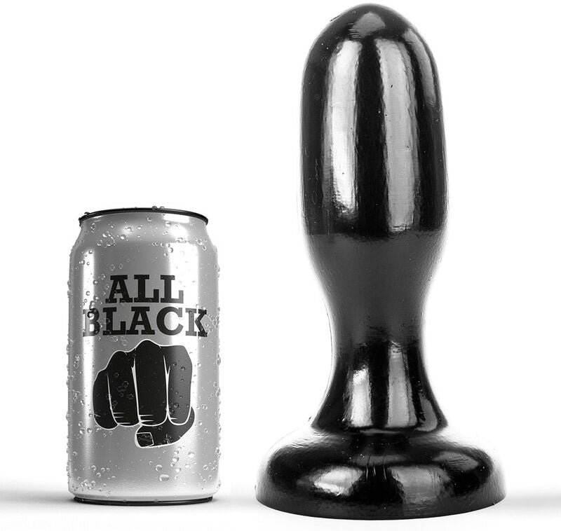 All Black Plug Anal 19,5 cm - Juguete Anal Suave e Hipoalergénico