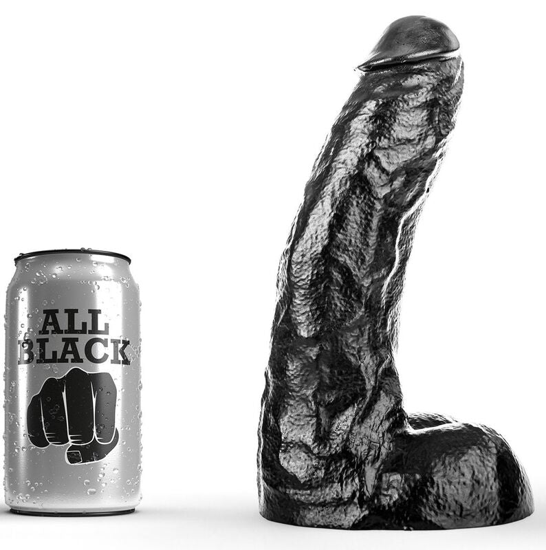 All Black Dong 25,5 cm - Dildo sin Vibración