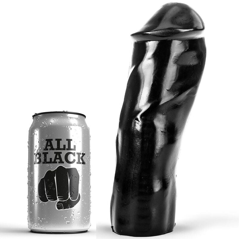 All Black Dildo Realista 20 cm