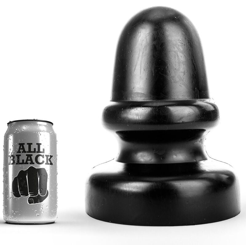 ALL BLACK Plug Anal 23 cm - PVC Libre de Ftalatos