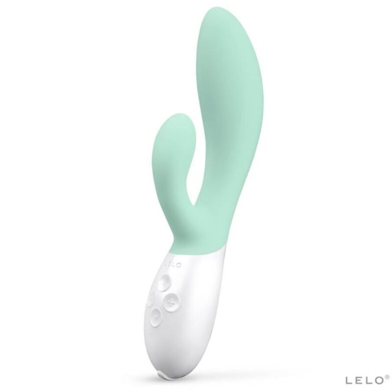 LELO INA 3 Green Rabbit Vibrator - Lujo Seaweed