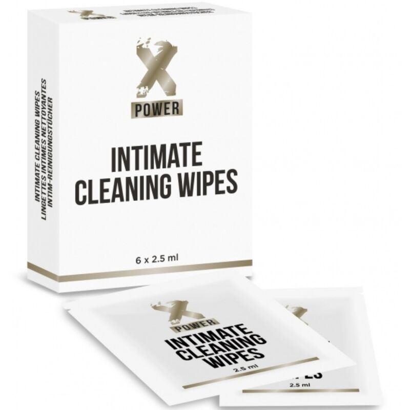 Toallitas de Limpieza Íntima XPOWER - Pack de 6 Unidades