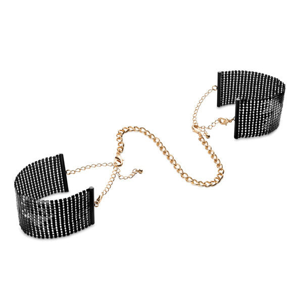 Bijoux Désir Métallique Black Metal Mesh Handcuffs