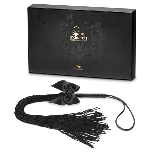 Bijoux Indiscrets Lilly Fringed Whip - Látigo de Satén Vegano