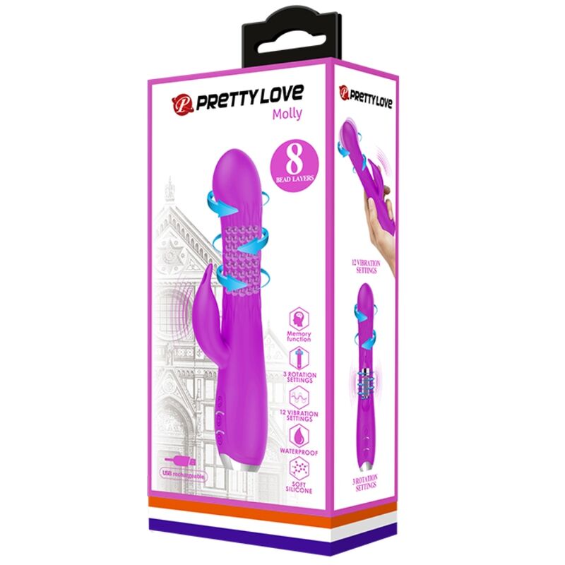 Pretty Love Molly Vibrador Rotatorio Recargable