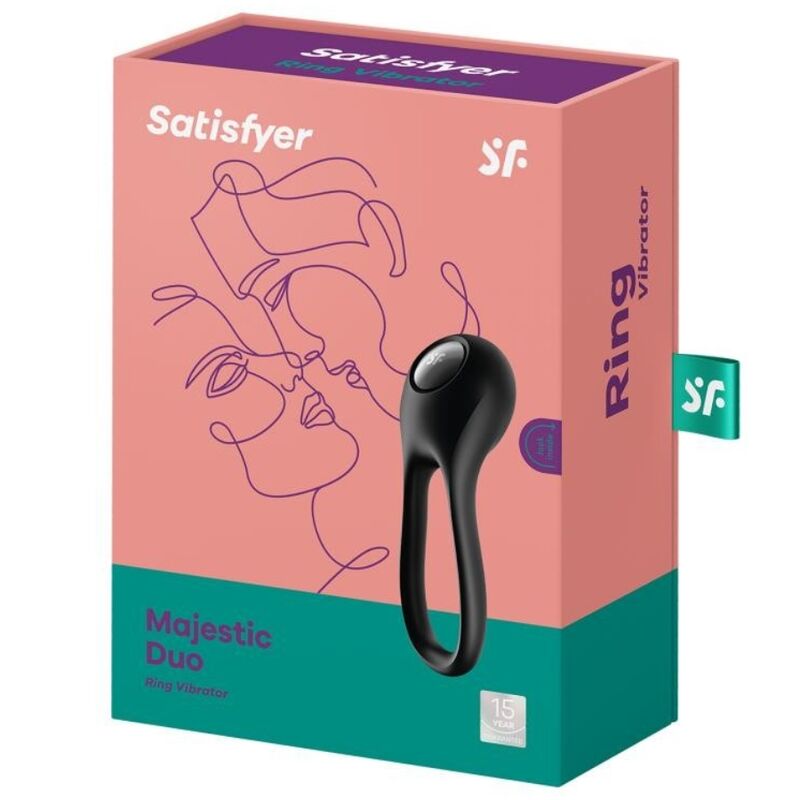 Satisfyer Majestic Duo Ring Vibrator Black