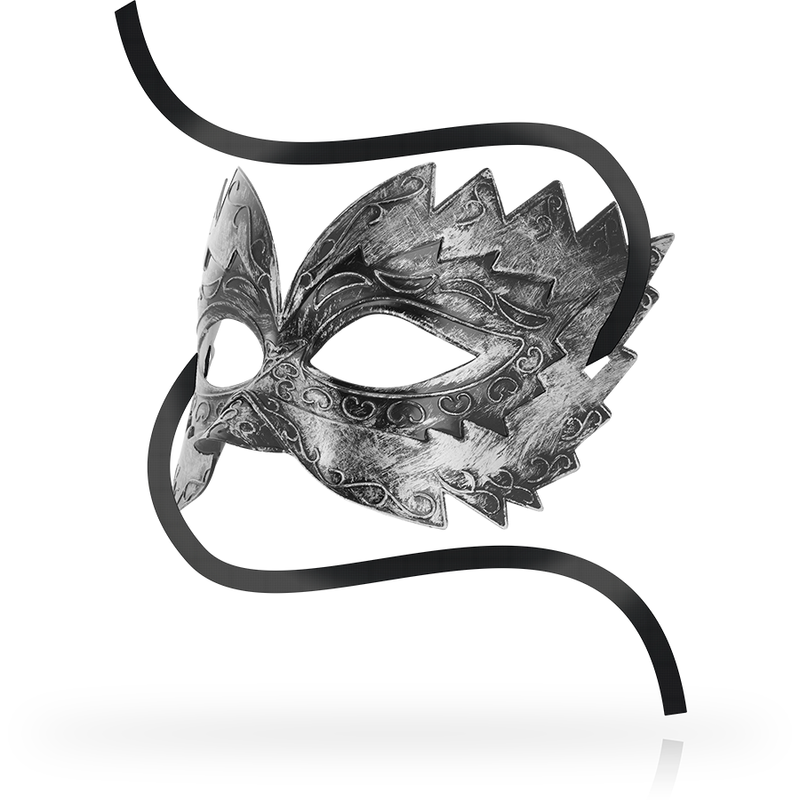Máscara Veneciana Antizaz Ohmama Plata - Estilo Romántico con Bordados