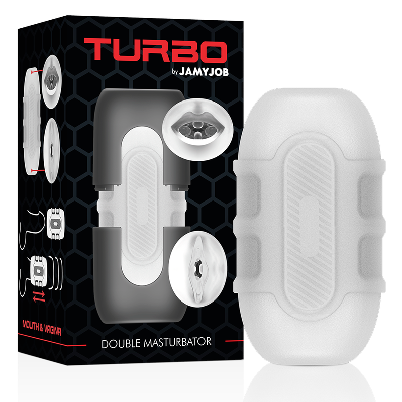 JAMYJOB Turbo Double Masturbator - Masturbador Doble con Dos Entradas