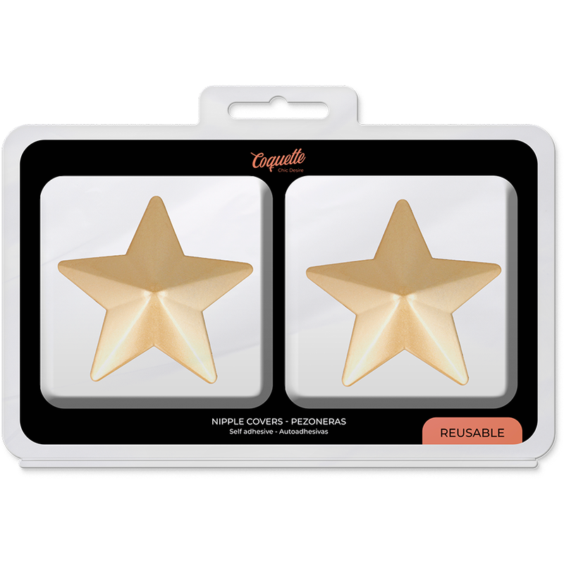Coquette Chic Desire - Cubre Pezones Estrellas Doradas