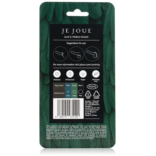 Je Joue Green Silicone Ring Medium - Anillo de Silicona
