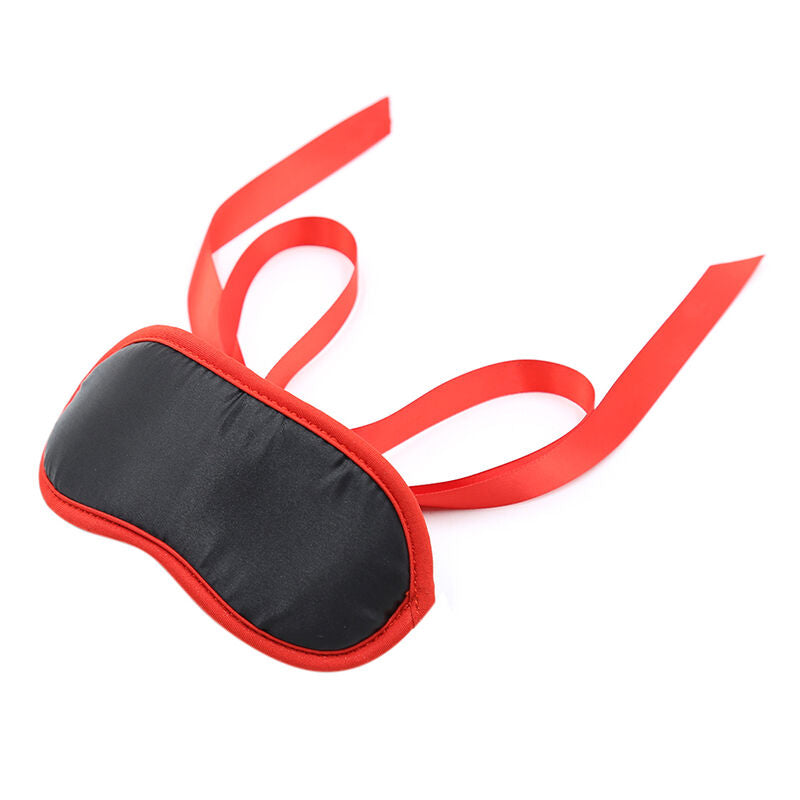 Ohmama Black Fetish Mask Red Edges - Accesorio Sensual