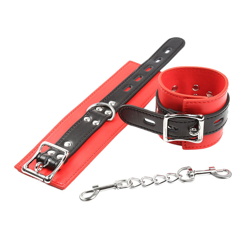 Ohmama Fetish Esposas de Restricción con Cadena Metálica Ajustables
