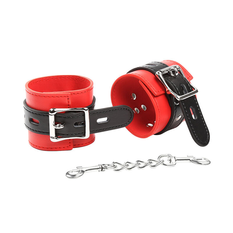 Ohmama Fetish Esposas de Restricción con Cadena Metálica Ajustables
