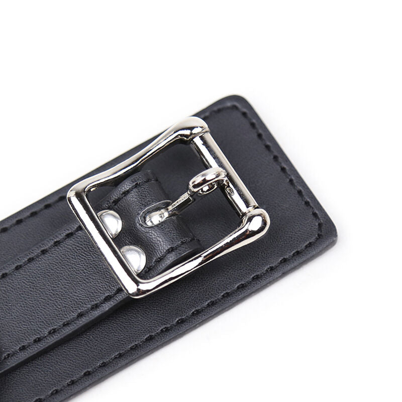 Ohmama Fetish Collar de Sumisión con 3 Anillas Metálicas
