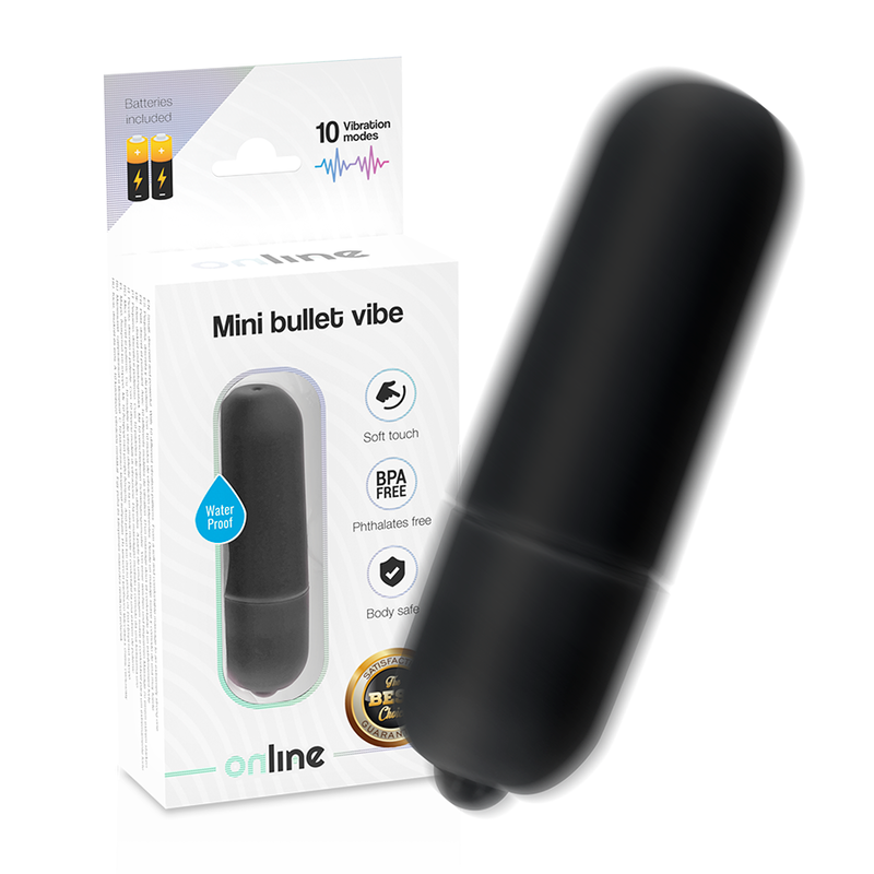 Mini Bullet Vibe Black - Estimulador Compacto
