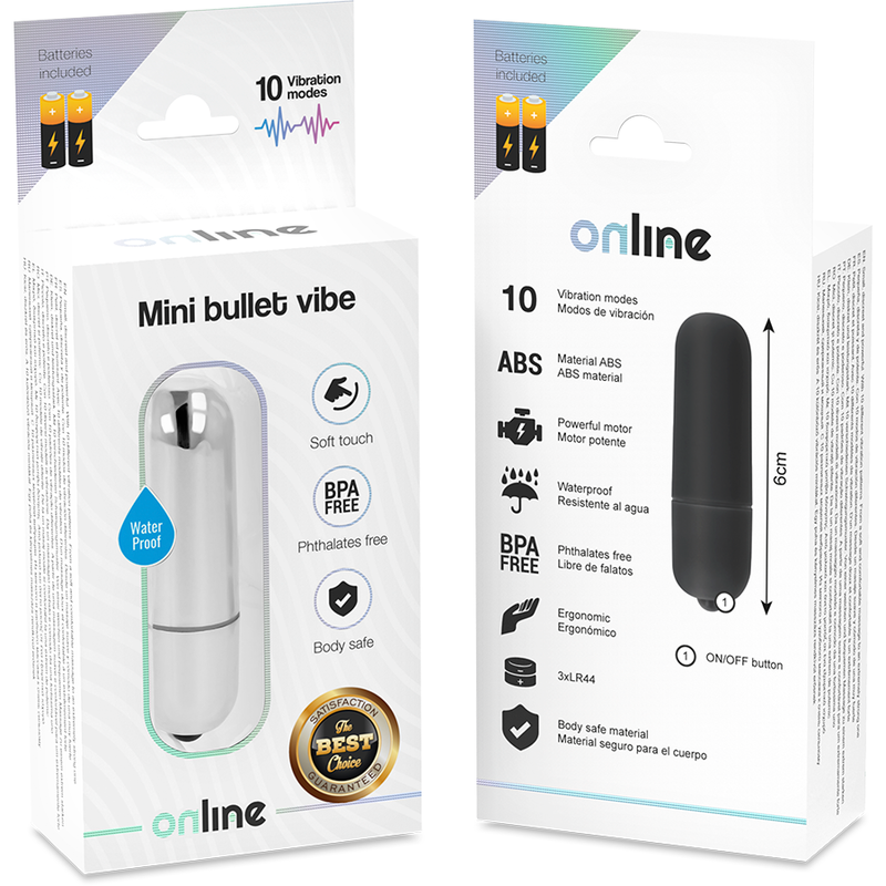Mini Bullet Vibe Silver - Estimulador Compacto
