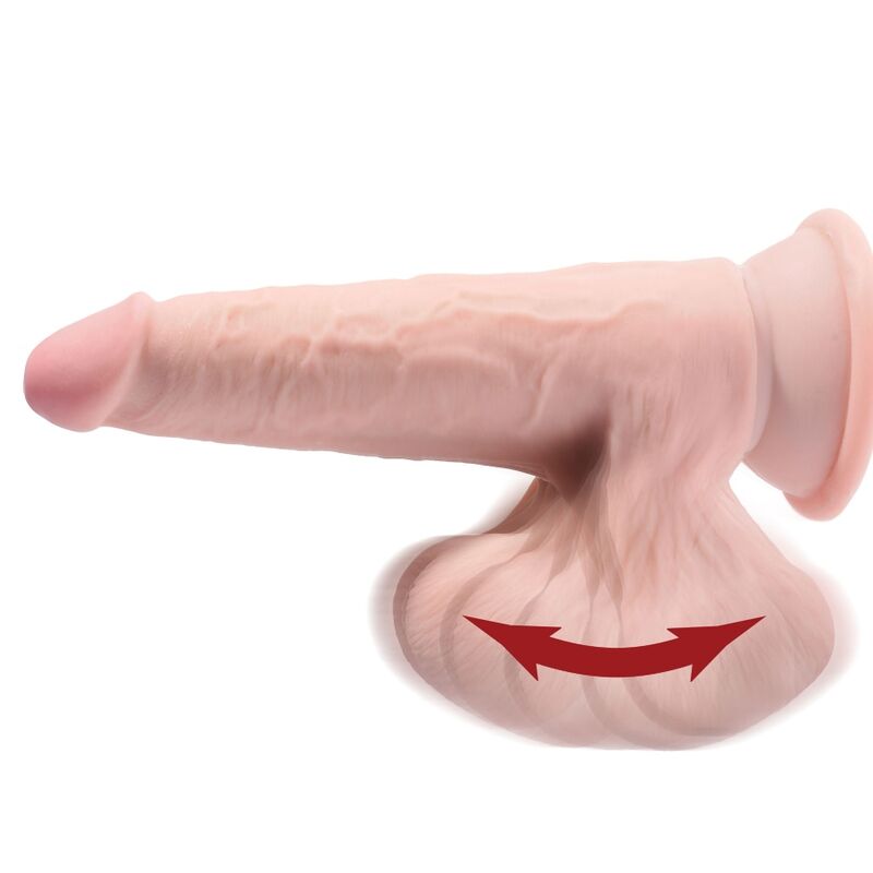 King Cock Plus 3D Dildo Swinging Balls 24.5 cm