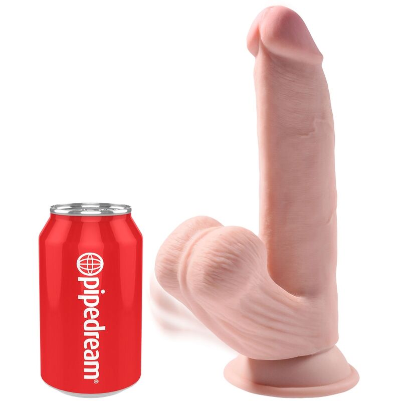 King Cock Plus 3D Dildo Swinging Balls 24.5 cm