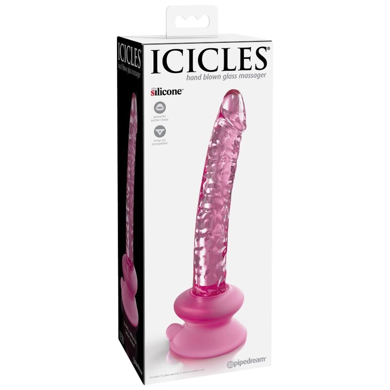 Icicles N. 86 - Dildo de Cristal con Ventosa