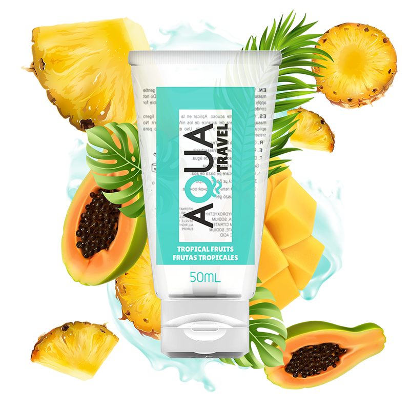 Aqua Travel Lubricante Íntimo Sabor Frutas Tropicales 50 ml