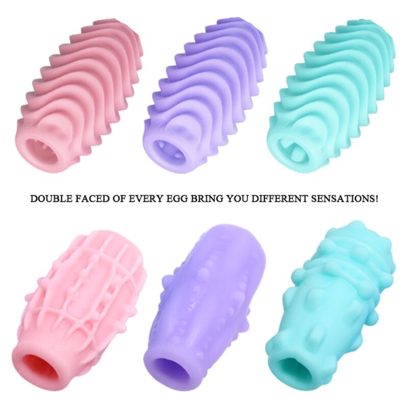 Pretty Love Double Sided Masturbator Egg - Pack 15 Unidades