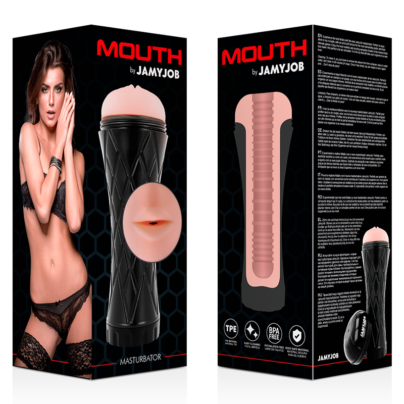 Jamyjob Mouth Masturbador - Estimulador Manual con Entrada en Forma de Boca